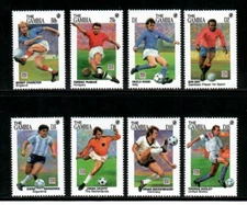 Gambia 1994 - Soccer - Football Cup - Set of 8 Stamps - Scott #1577-84 - MNH