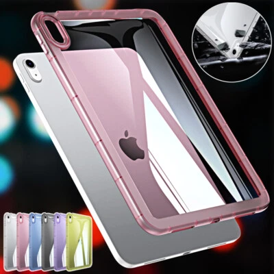 For iPad 6/7/8/9/10/11th Gen Mini 7 Air Pro Clear TPU Thin Shockproof Case Cover - Image 1 of 4