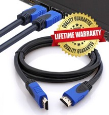 1-10 pack 3 ft High Speed Gold Braided Thick UHD HDMI Cable W/ 3D Ethernet Lot