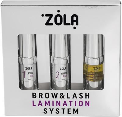 ZOLA BROW&LASH LAMINATION SYSTEM 3 X 10 ml