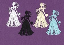 BRIDE  3 wedding die cuts scrapbook cards
