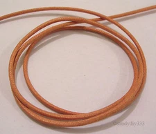 25 metre WAXED COTTON STRING / BEAD CORD 1mm ORANGE