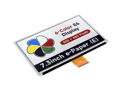 7.3 Zoll E-Paper Display Farbe - E Ink Spectra 6 800x480 Für Raspberry Pi & Arduino