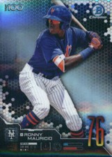 2019 Bowman Chrome Scouts Top 100 #BTP-76 Ronny Mauricio New York Mets Baseball