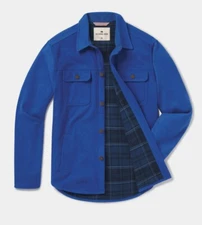BRAND NEW. The Normal Brand - Men's Flannel Jacket. Color: Cobalt. Size M