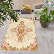 3D Pink Flower Butterfly NAO10943 Game Rug Mat Elegant Photo Carpet Mat Fay