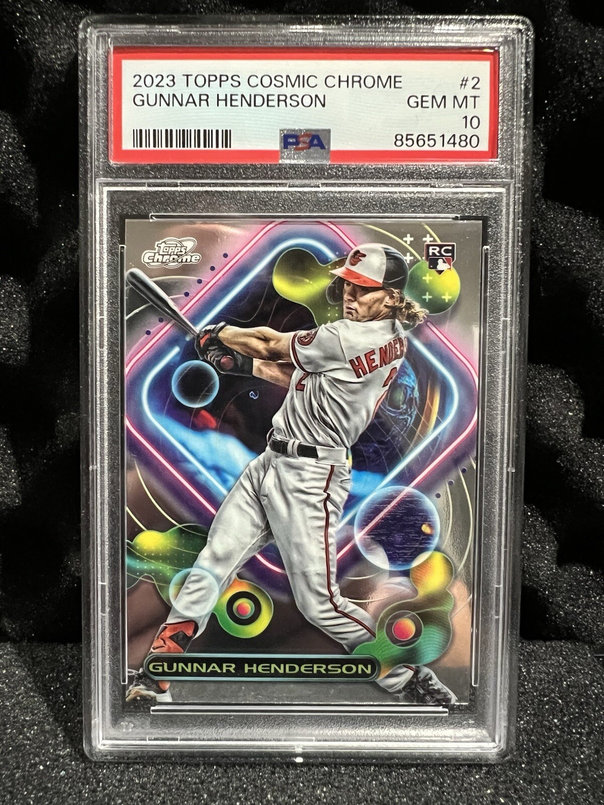 2023 Topps Cosmic Chrome - #2 Gunnar Henderson (RC) PSA10