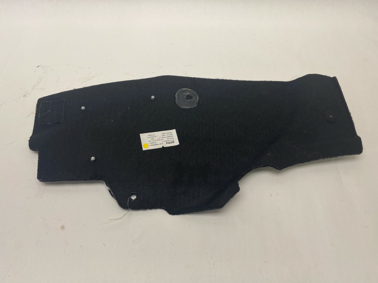 09-16 MASERATI GRANTURISMO 4.7L LEFT DRIVER FLOOR TRIM CARPET OEM
