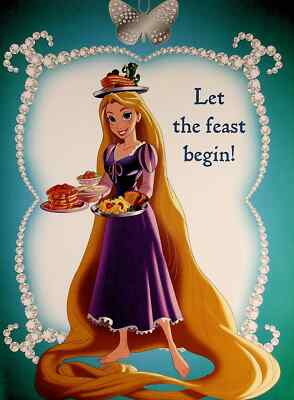 Rapunzel- Let the Feast Begin! Disney Princess Mini Poster 7.5x11 TANGLED