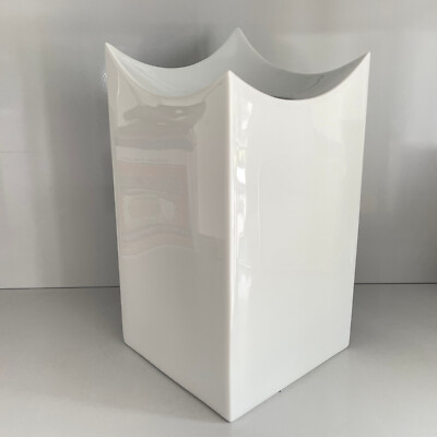 Rosenthal ROOF weiß VASE eckig 28 cm breit NEU &OVP Elbphilharmonie Metz Kindler