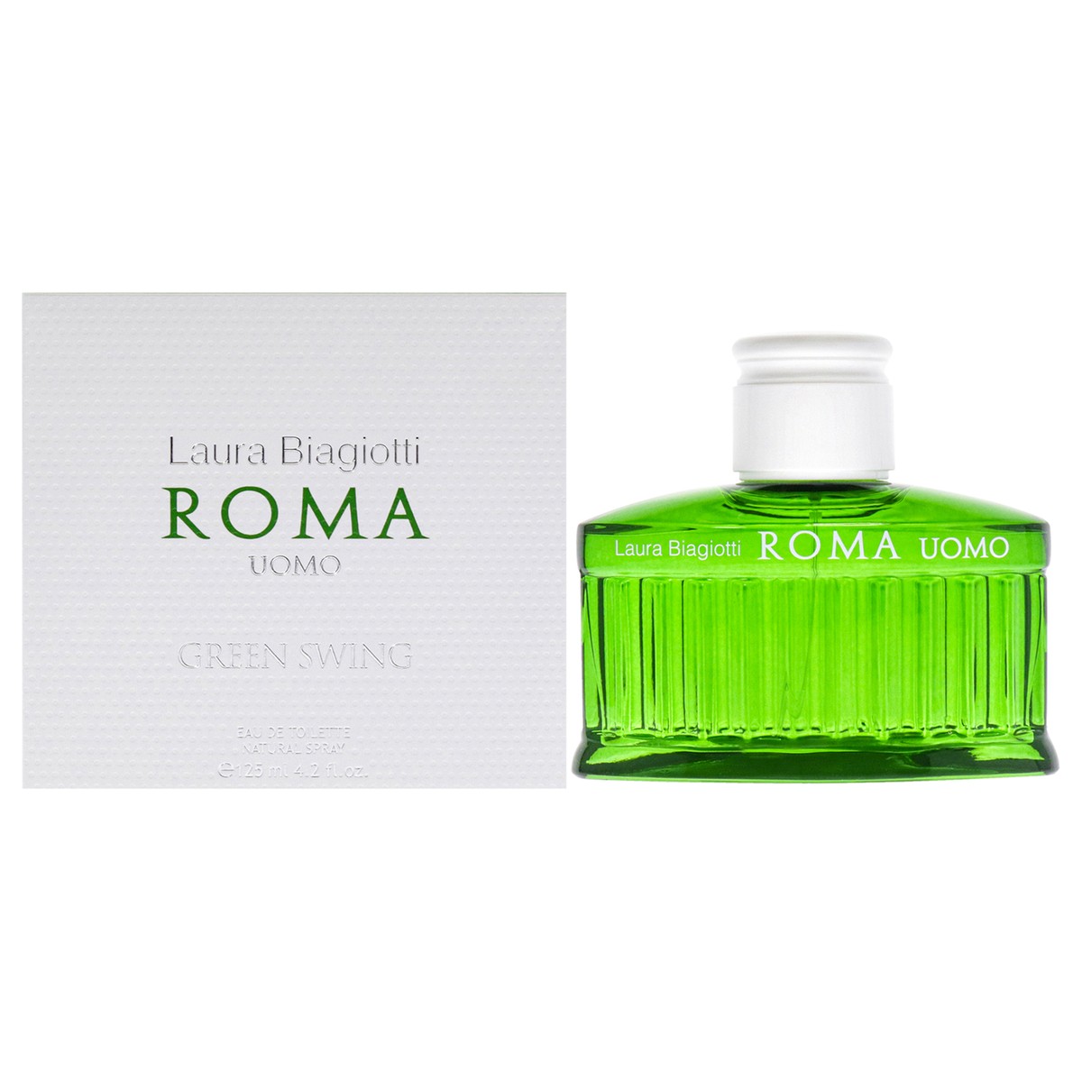 Roma Uomo Green Swing Eau De Toilette Spray By Laura Biagiotti - 6.8 oz Roma Uomo Green Swing Eau De Toilette Spray By Laura Biagiotti - 6.8 oz