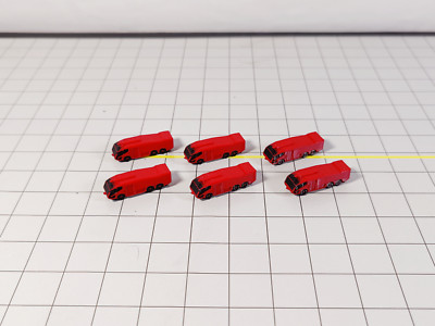 6x rot FLUGHAFEN PANTHER FEUERWEHRWAGEN Flugzeug GSE Ausrüstung 1:400 Maßstab Diorama