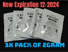 3pk Celox First Aid Traumatic Wound STOPS Bleeding Fast AID Bandage 2g EXP2024