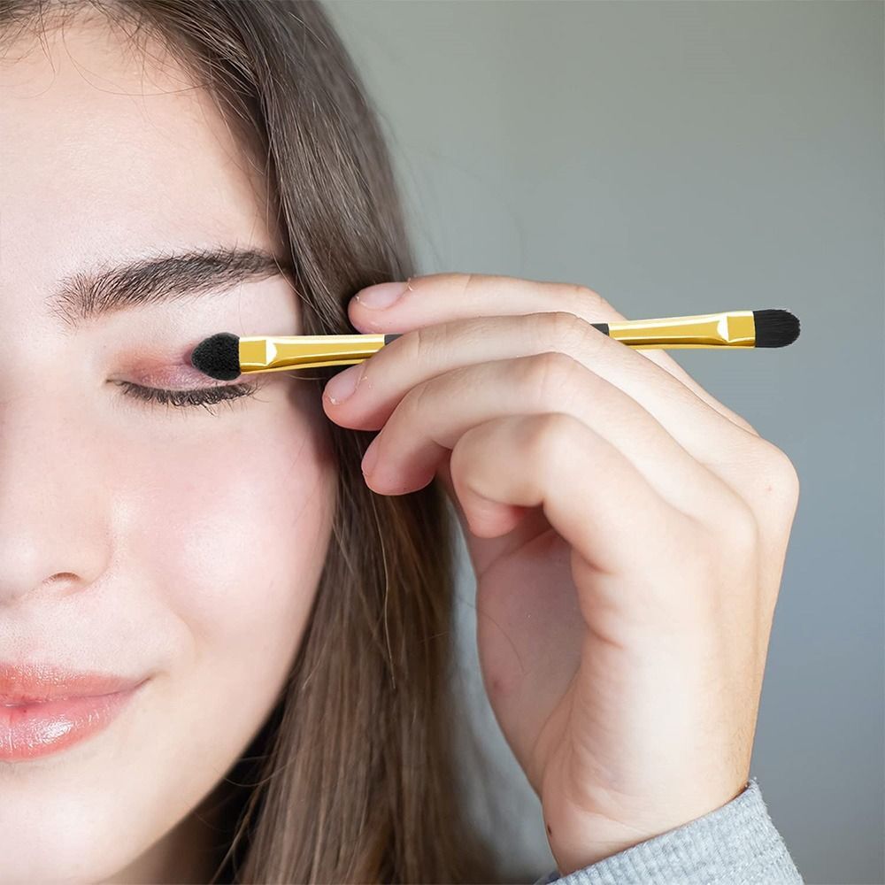 Makeup Tool Eyeshadow Brush Doublehead Eyeliner Applicator Sponge