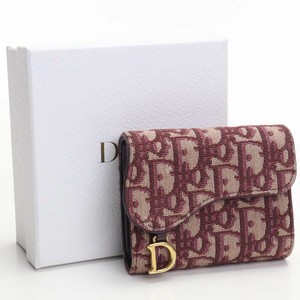 red dior wallet