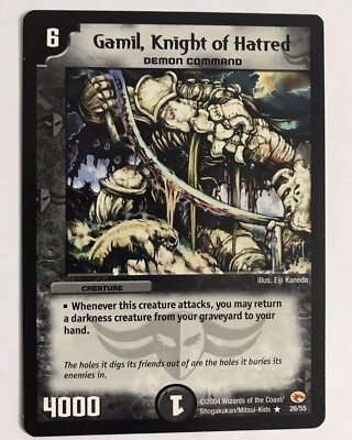 Duel Masters  Gamil, Knight of Hatred, Near Mint, Nr.26/55, Englisch, Rare