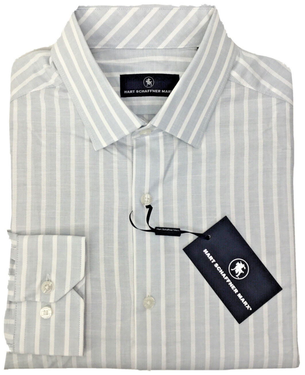 8950 Hart Schaffner Marx Mens Long Sleeve Shirt Blue DDS L 5790₽