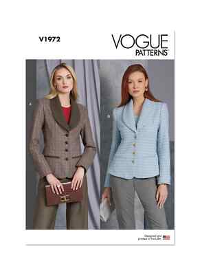Vogue Jacke Misses Schnittmuster V1972