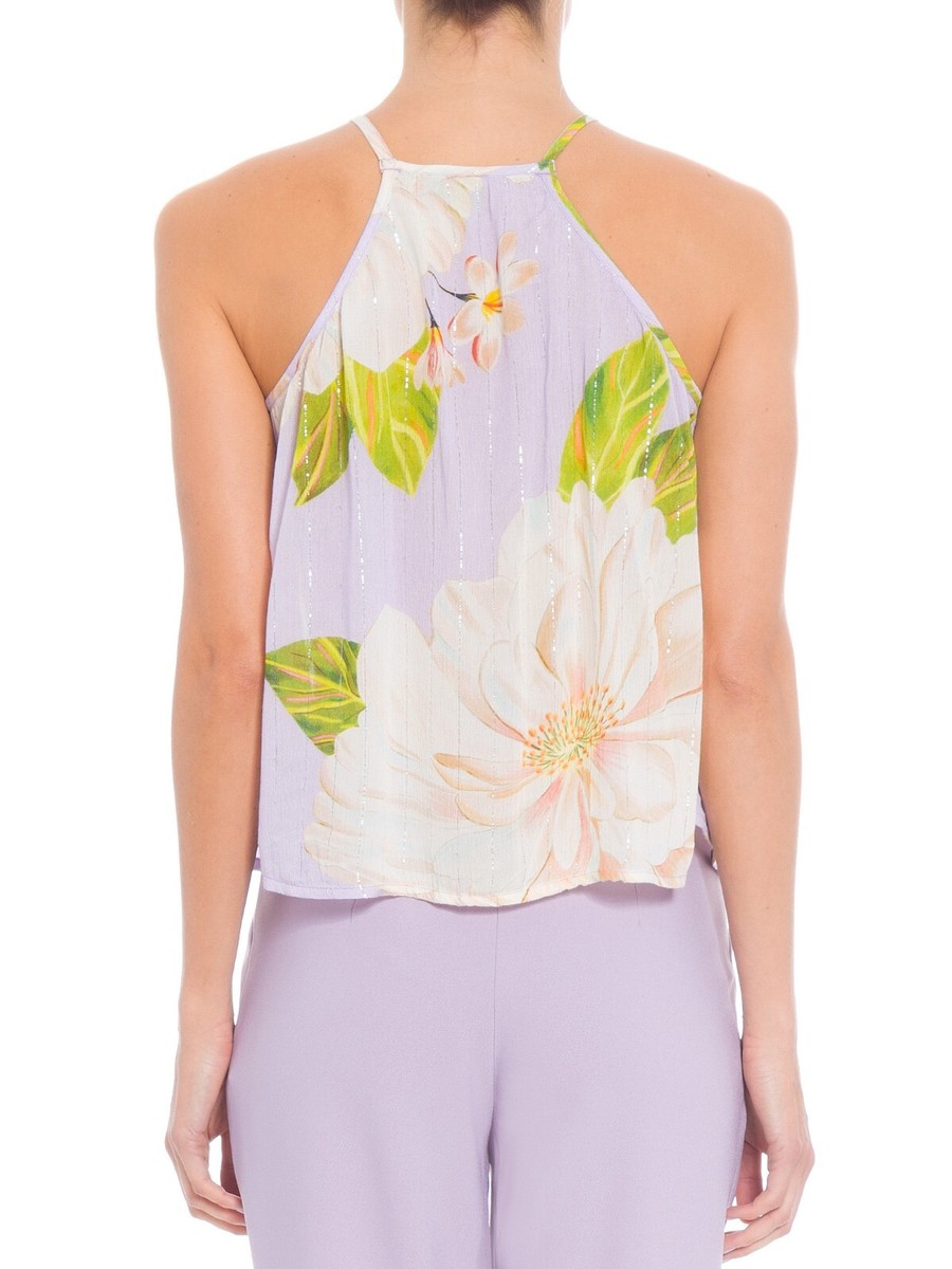 Farm Rio Anthropologie Swing Tank Cami Blouse Top Floral
