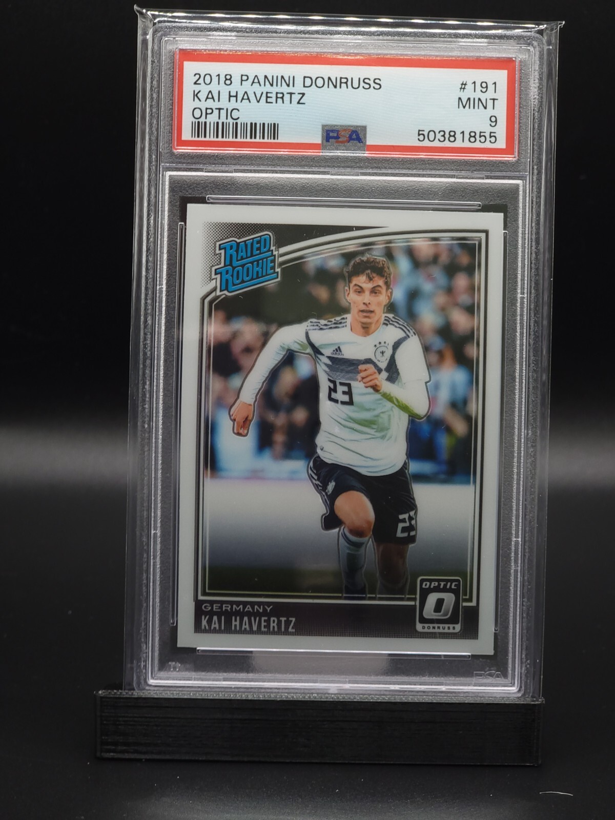 2018 Panini Donruss Kai Havertz Optic PSA 9 RC Rated Rookie Germany Chelsea