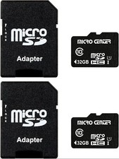 Micro Center 32GB Class 10 Micro SDHC Flash Memory Card with Adapter for Mobile