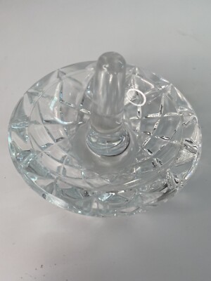 Candle Holder Cut Glass Ring Holder Lenox Crystal Clear Diamond