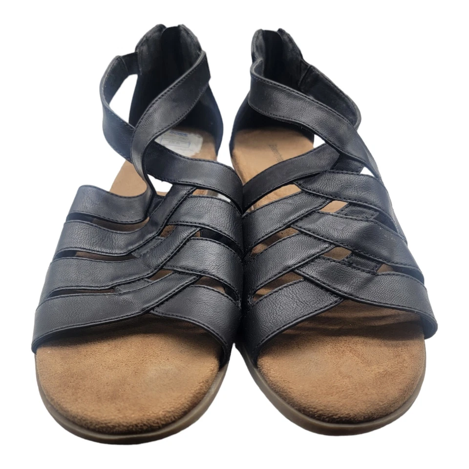 BareTraps Shoes Women Size 9.5 Black Stretch Sandals Vacation Beach Summer  - Image 2 of 4