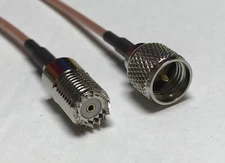 Mini UHF Male to Mini UHF Female RG316 50 ohm Coax Cable Pick Length Quality USA