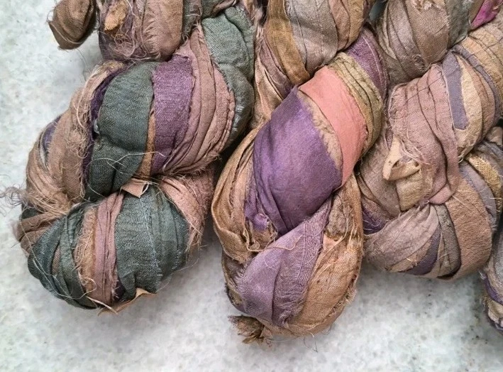 批量 复古丝带 纱线 手工针织,500 克,А 瑞典  — 第 2/4 张图片