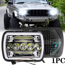 For Jeep Cherokee Xj 1984-2001 Newest 5x7 7x6 Led Headlight With Drl Hilo Beam