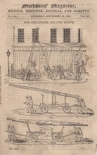NEW FIRE ENGINE AND FIRE ESCAPE; PLAN FOR THE COMBINING OF MEANS OF ESCAPE FROM