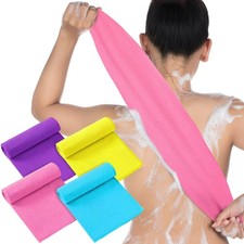 Tatuo 4 Pieces Korean Exfoliating Washcloth 35.43 x 13 inches, Mixed Color