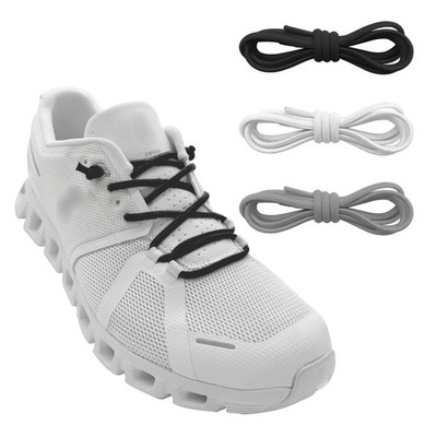 3 Pairs Elastic Shoe Laces Replacement For On Cloud Stretch Round Shoe Strings