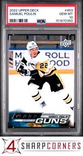 2022 UPPER DECK #453 SAMUEL POULIN RC YOUNG GUNS PSA 10