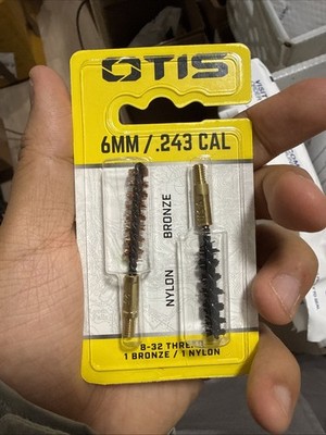 Otis FG325NB Bore Brush Set 6mm/250/243/257 Cal 8-32'' Thread 2-Pack