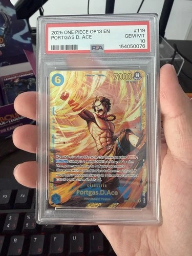 One Piece CCG Portgas D Ace OP13-119 PSA 10