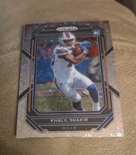 2022 Prizm No Huddle Khalil Shakir RC #355 Silver Disco Rookie  Bills