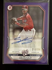 2026 Bowman Baseball SEAVER KING #BPA-SKI PROSPECT AUTO Purple Paper /250