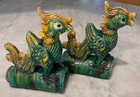 ANTIQUE SANCAI GLAZED CHINESE CERAMIC ROOF TILE — photo 2
