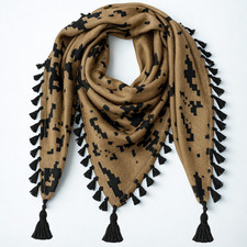 Tactical Fashion Shemagh Desert Keffiyeh Scarf Cotton Blend Wrap for Men Women