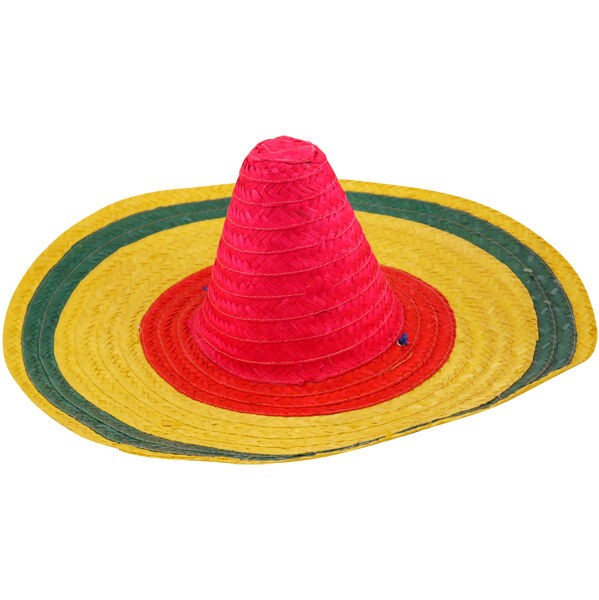 Mexican Sombrero Fancy Dress Hat (Multi Coloured)