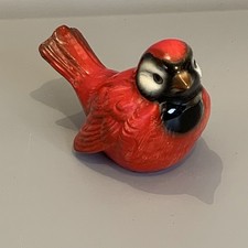 Vintage 1970 Goebel Red Cardinal Bird Porcelain West Germany