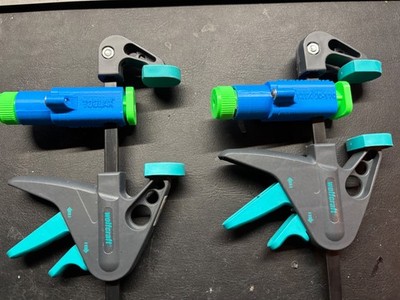 Kantenfurnierklemme (2) passend für Wolfcraft EHZ 40-110 Spannweite 12mm Druck 30Kg