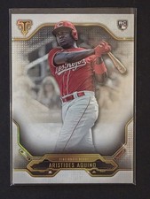 Aristides Aquino 2020 Topps Triple Threads #29 Rookie RC Cincinnati Reds