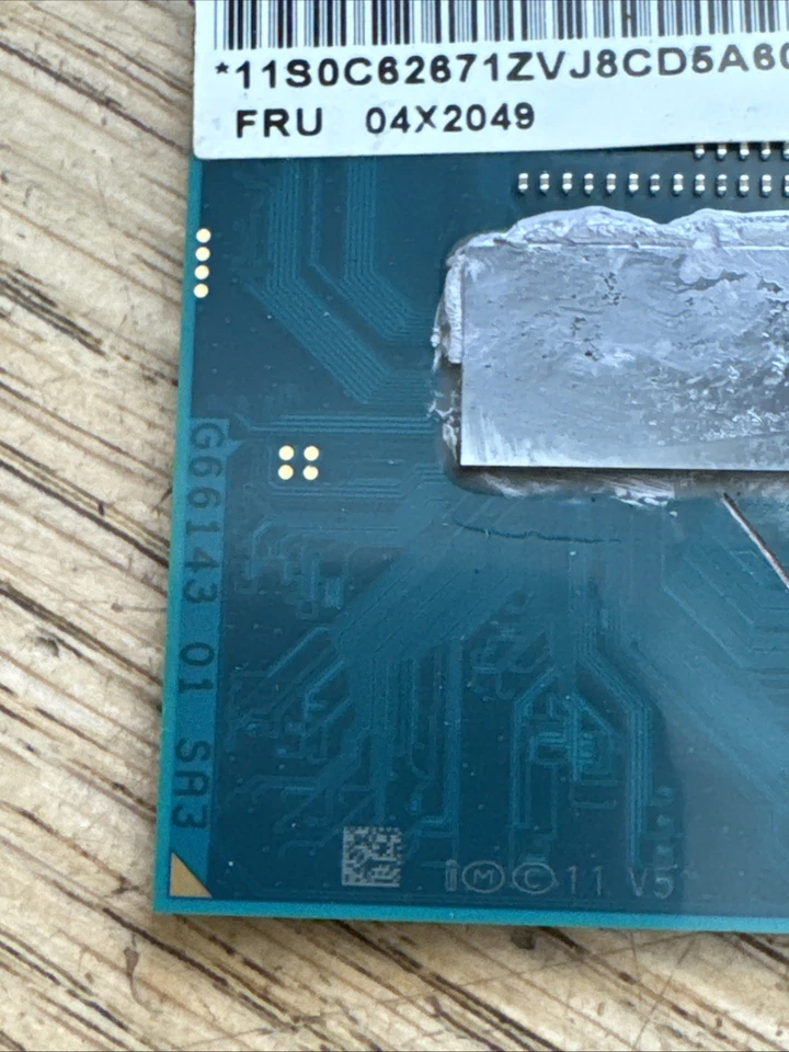 Procesador CPU Intel Core i7-4600M SR1H7 2,9 GHz doble núcleo para computadora portátil Foto 3 de 4