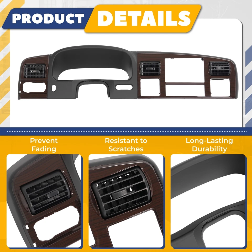 Para 2005-2007 Ford F250 F350 Super Duty painel painel acabamento moldura com AC - Imagem 3 de 4