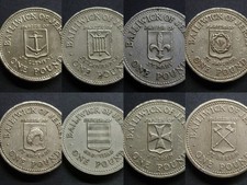 Jersey Parish One Pound Coins Round £1 s: 1983-89 Various See Menu