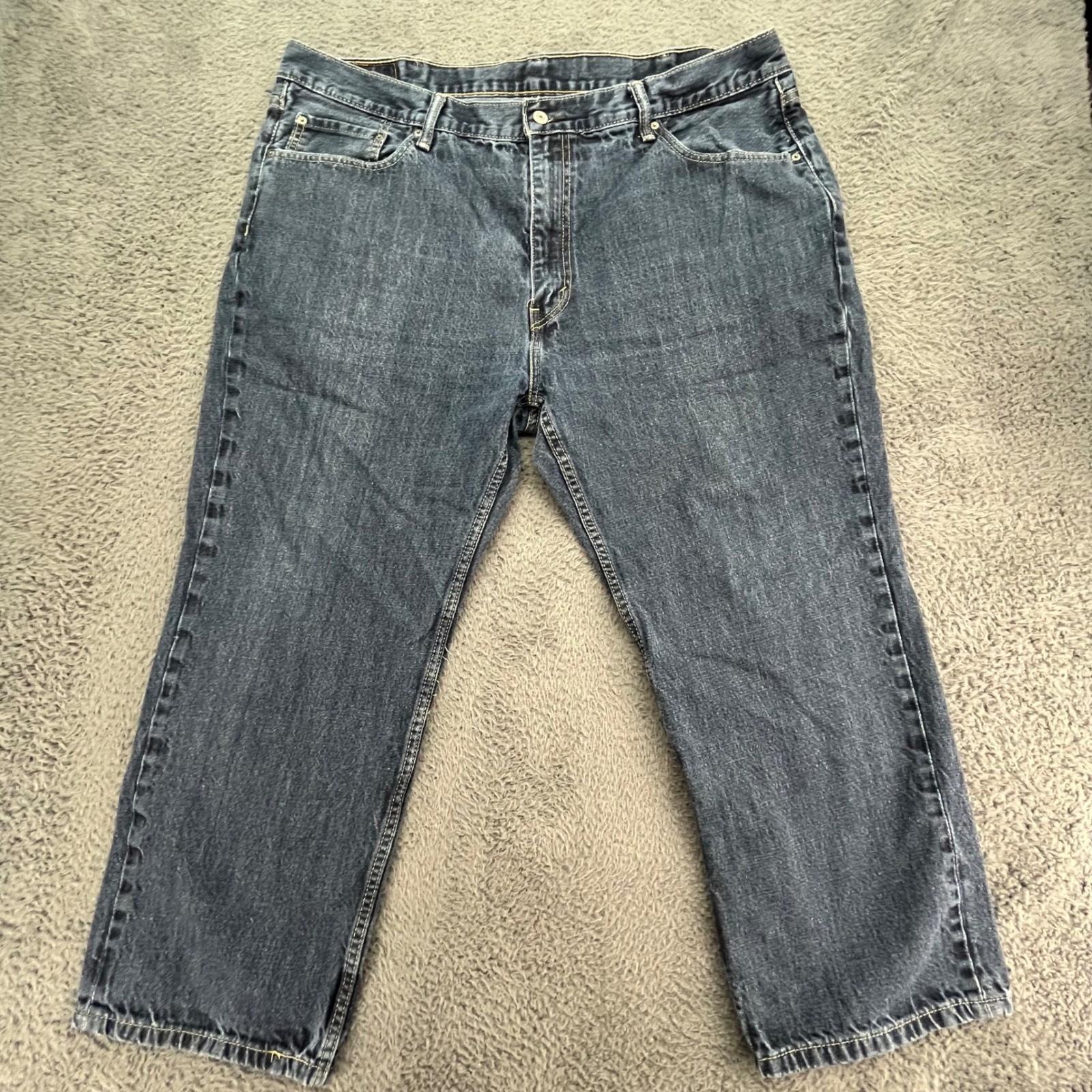 Levi Strauss Co 559 Relaxed Fit Dark Wash Denim Jeans Mens W44 L29