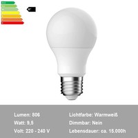 GlüHlampe Leuchtmittel GlüHbirne Ledinaire LED 9,5W E27 806 Lm Warmweiß