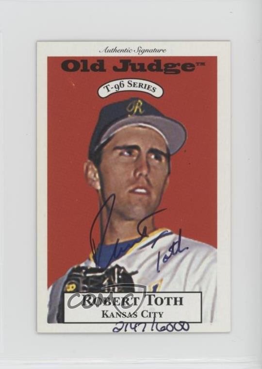1996 Old Judge T-96 Minis Signatures 2147/6000 Robert Toth #33 Auto 0a2
